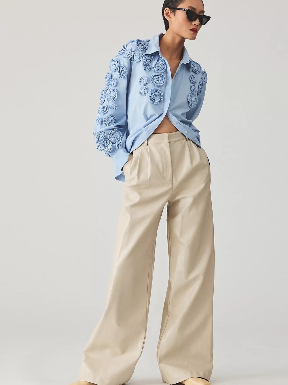 Hutch Faux Leather Wide-Leg Pants